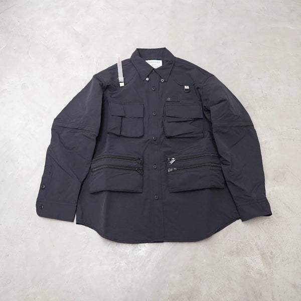 【Mountain Research】マウンテンリサーチ Phishing Shirt "Black"