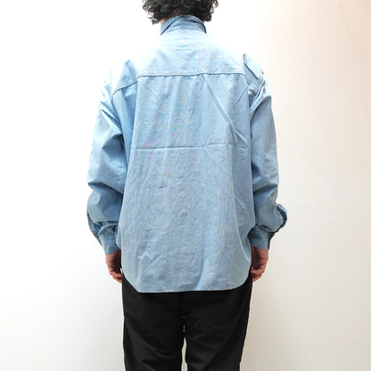 【nanamica】ナナミカ men's Regular Collar Chambray Shirt "Light Indigo"