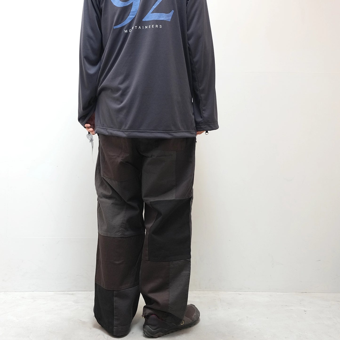 【THE NORTH FACE Purple Label】ノースフェイスパープルレーベル men's Cotton Twill Field Patchworked Pants "Asphalt Gray"