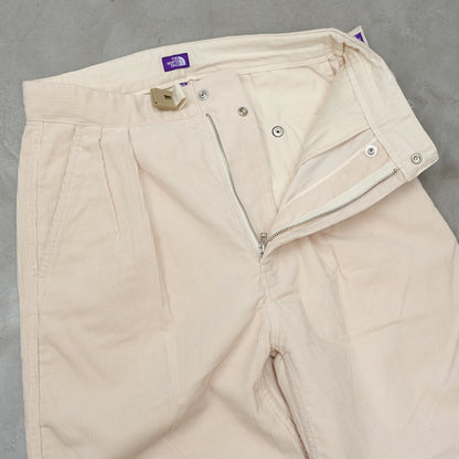【THE NORTH FACE Purple Label】ノースフェイスパープルレーベル women's Corduroy Wide Straight Field Pants "Ivory"