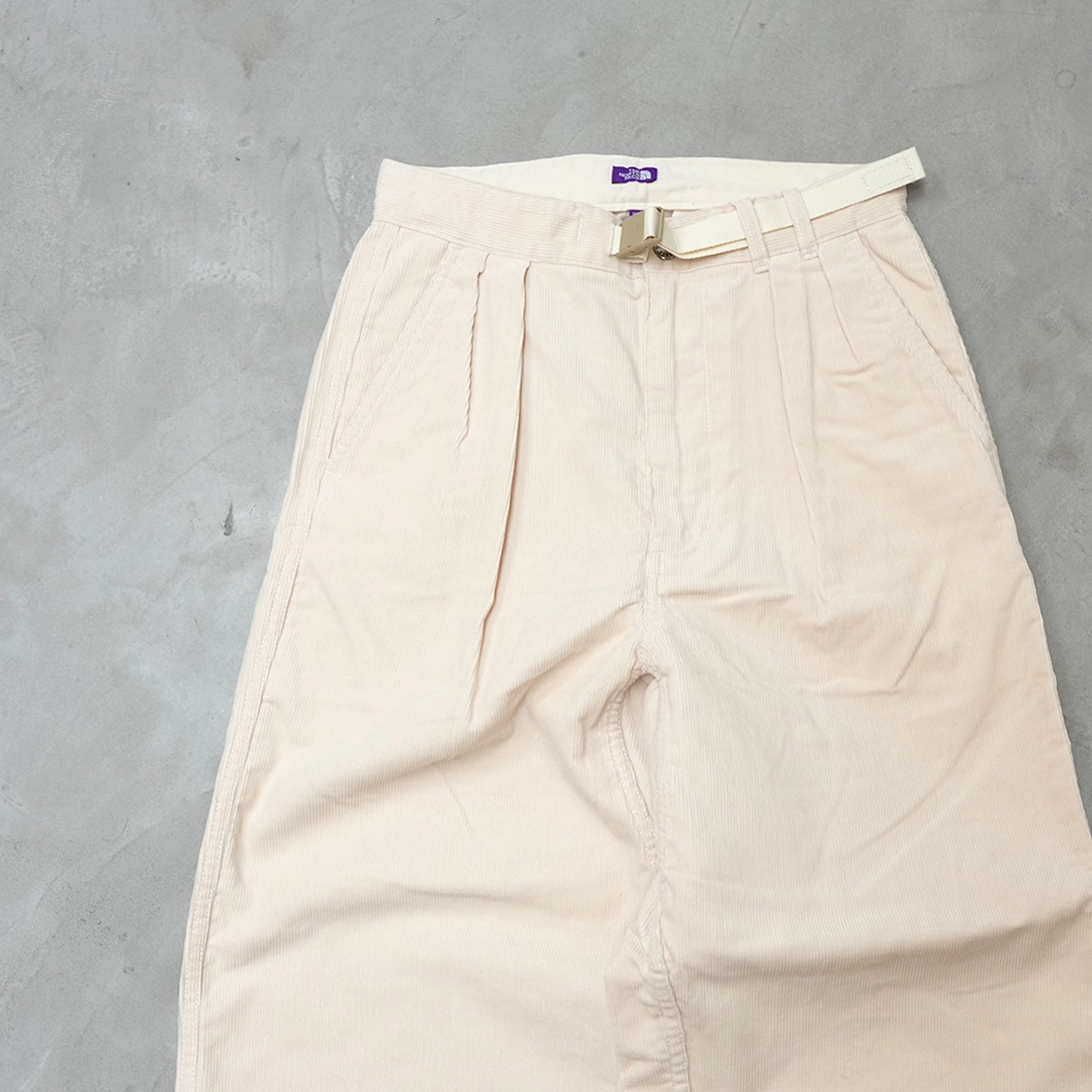 【THE NORTH FACE Purple Label】ノースフェイスパープルレーベル women's Corduroy Wide Straight Field Pants "Ivory"