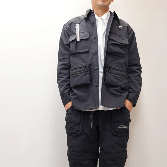 【Mountain Research】マウンテンリサーチ Phishing Shirt "Black"