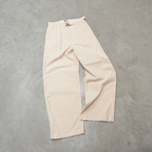 【THE NORTH FACE Purple Label】ノースフェイスパープルレーベル women's Corduroy Wide Straight Field Pants "Ivory"