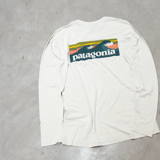 【patagonia】パタゴニア women's Long-Sleeved Capilene Cool Daily Shirt (Boardshort Logo) ※ネコポス可