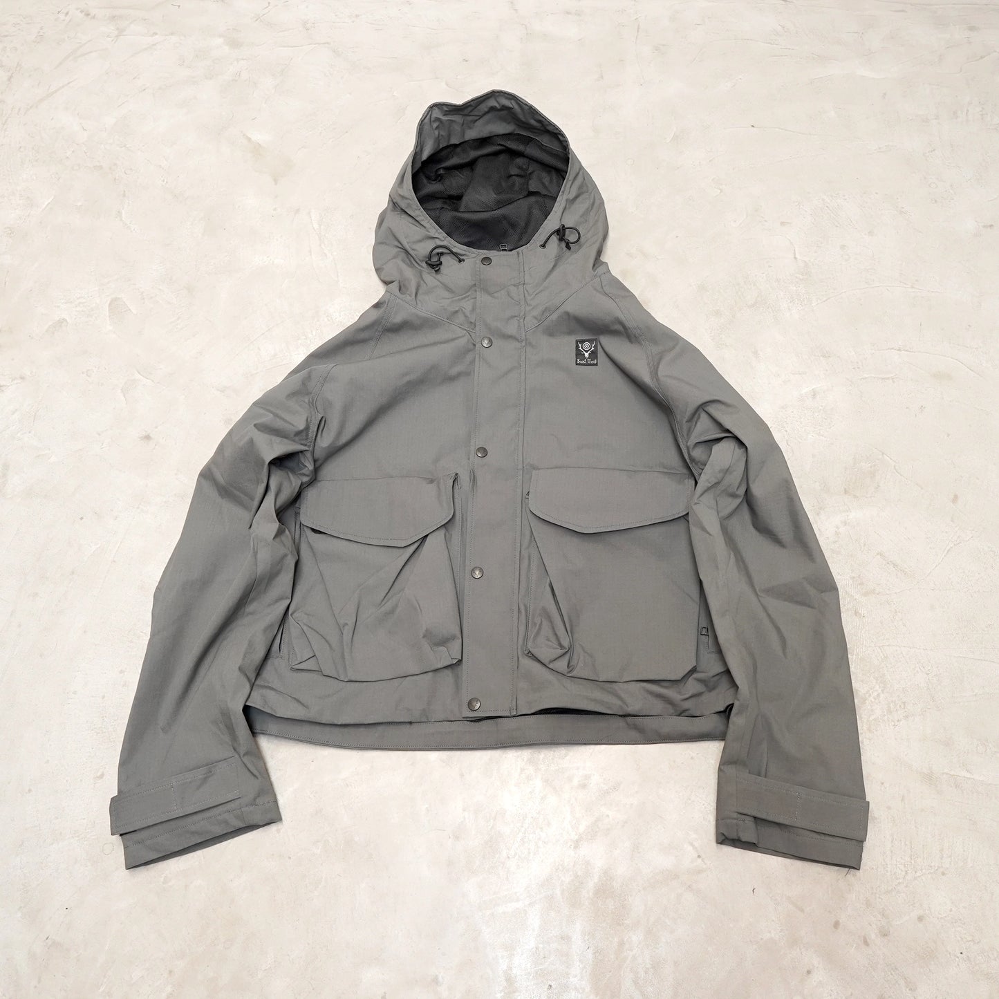 【South2 West8】サウスツーウエストエイト men's River Trek Utility Jacket-C/MO Ripstop "Gray"