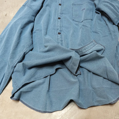 【THE NORTH FACE Purple Label】ノースフェイスパープルレーベル  men's Mountain Hooded Shirt "Indigo Bleach"