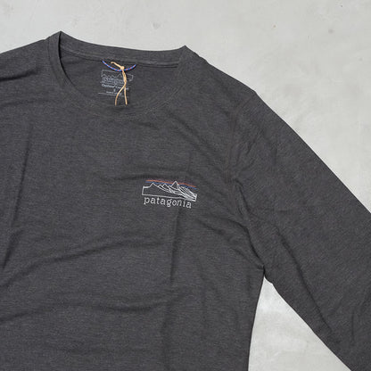 【patagonia】パタゴニア women's Long-Sleeved Capilene Cool Trail Shirt - Stratapeaks "INBK" ※ネコポス可