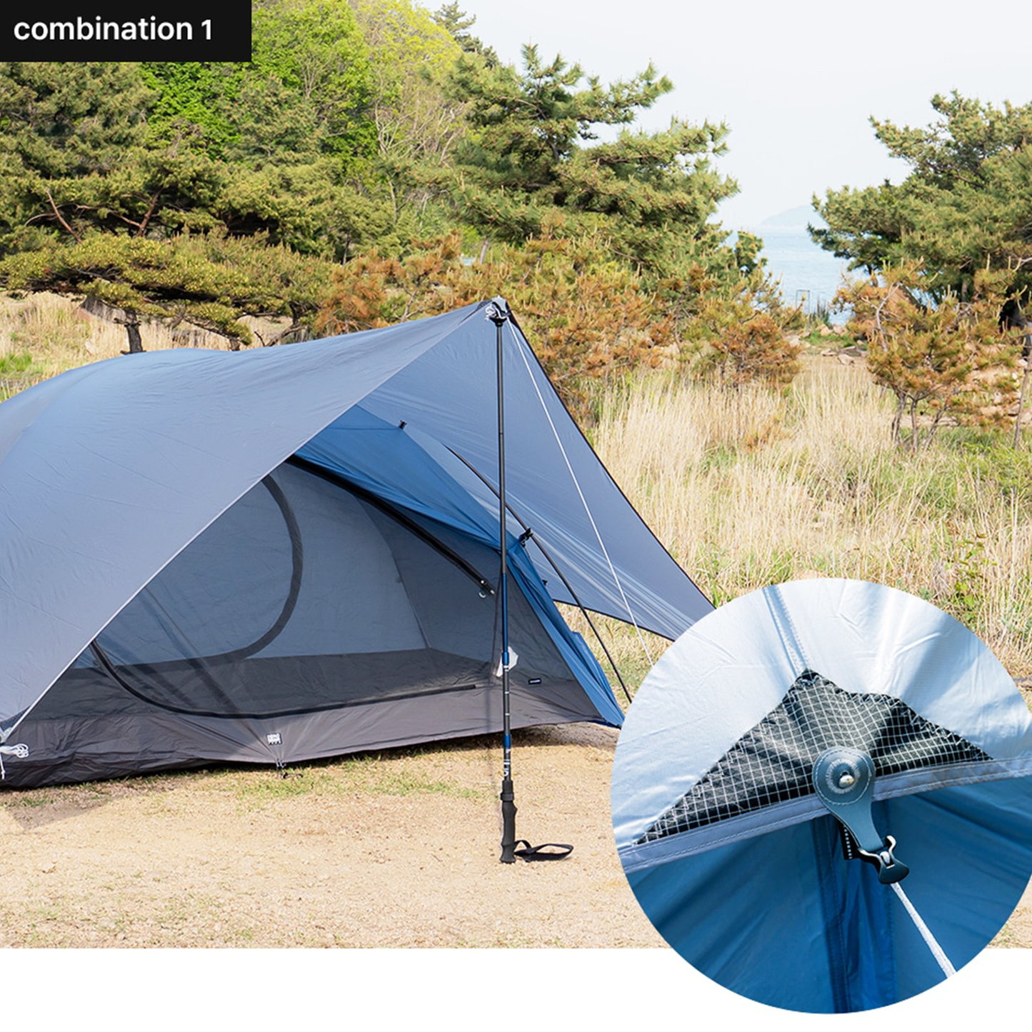 【ZEROGRAM】ゼログラム NANO Tarp UL HEXA "Stone Gray"