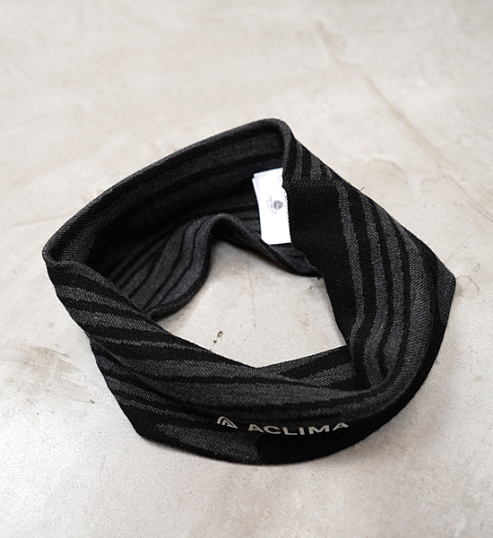 【ACLIMA】 アクリマ WarmWool Headband "Black Motion" ※ネコポス可