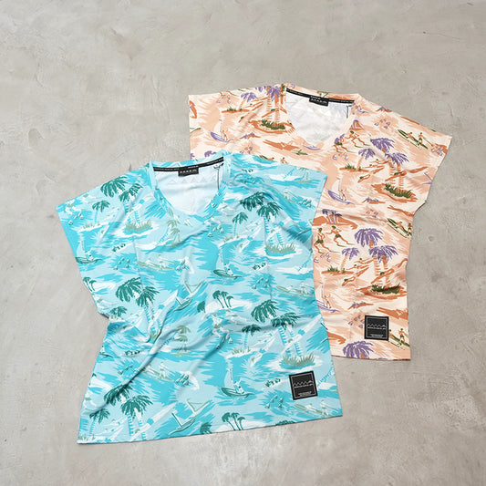 【Mountain Martial Arts】マウンテンマーシャルアーツ women's MMA  Aloha French Sleeve "2Color" ※ネコポス可