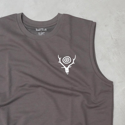 【South2 West8】サウスツーウエストエイト men's Sleeveless Crew Neck Tee - Skull & Target "3Color"