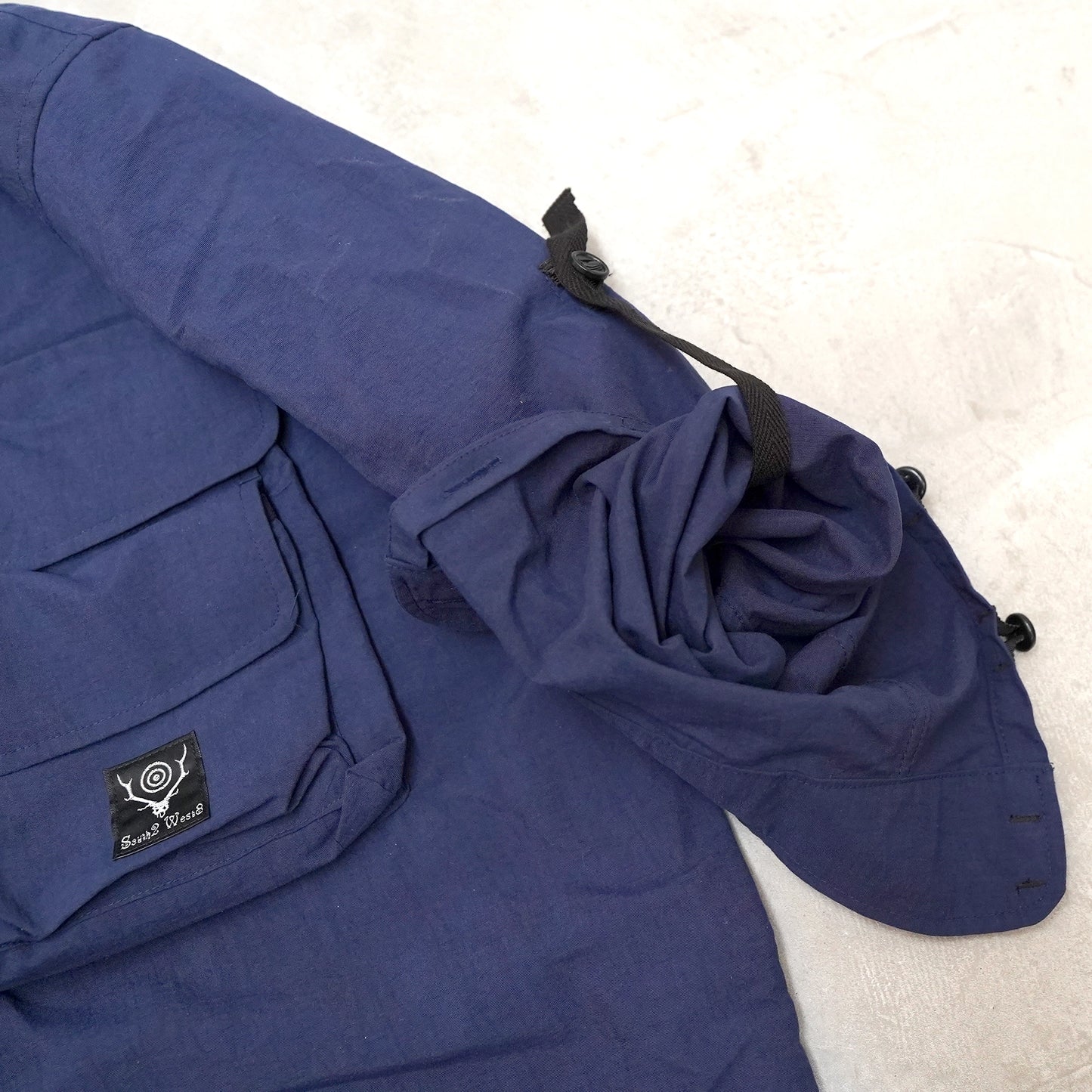 【South2 West8】サウスツーウエストエイト men's Tenkara Trout Shirt-Nylon Poplin "Navy"