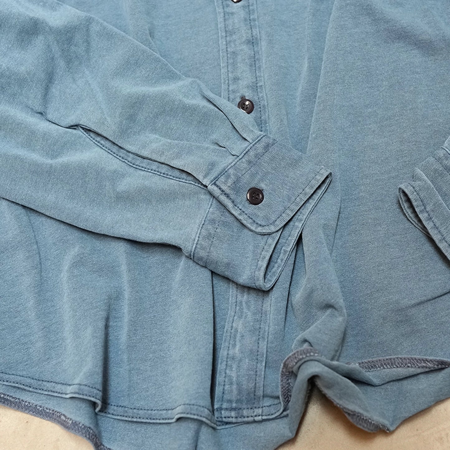 【THE NORTH FACE Purple Label】ノースフェイスパープルレーベル  men's Mountain Hooded Shirt "Indigo Bleach"