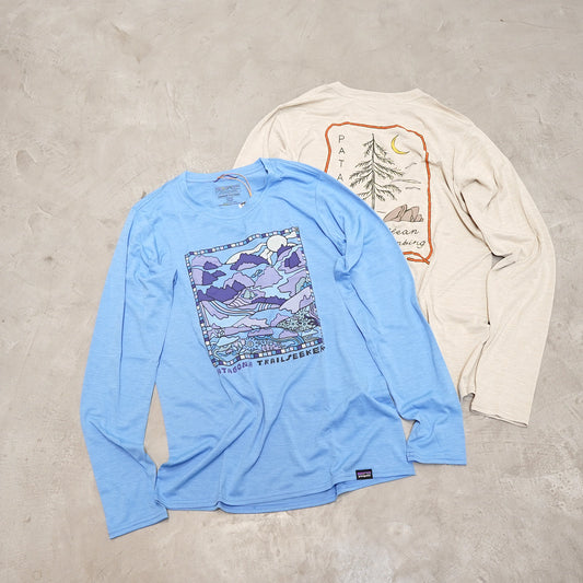 【patagonia】パタゴニア women's L/S Capilene Cool Daily Graphic Shirt (Lands) "3Color" ※ネコポス可