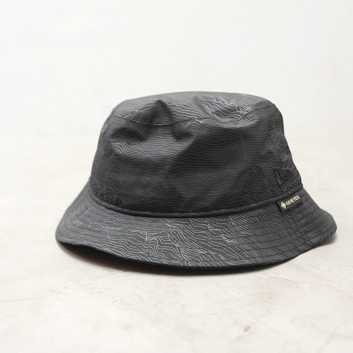 【NEW ERA OUTDOOR】ニューエラアウトドア Bucket01 GORE-TEX 2L Topographic surface "Black"