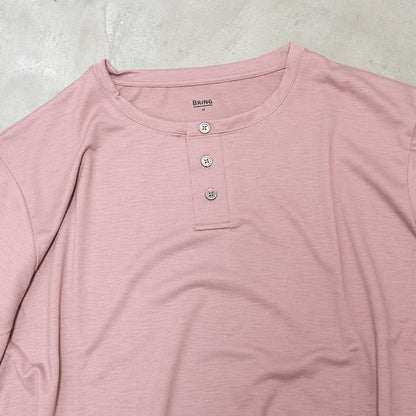 【BRING】ブリング unisex WUNDERWEAR Henry Neck T-shirt "3Color" ※ネコポス可