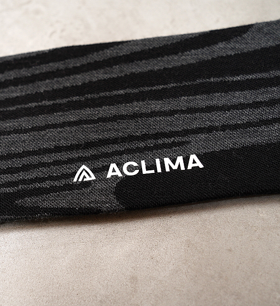 【ACLIMA】 アクリマ WarmWool Headband "Black Motion" ※ネコポス可