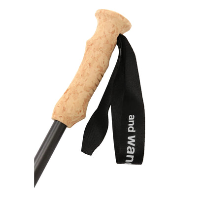 【and wander】アンドワンダー carbon trekking pole "Black"