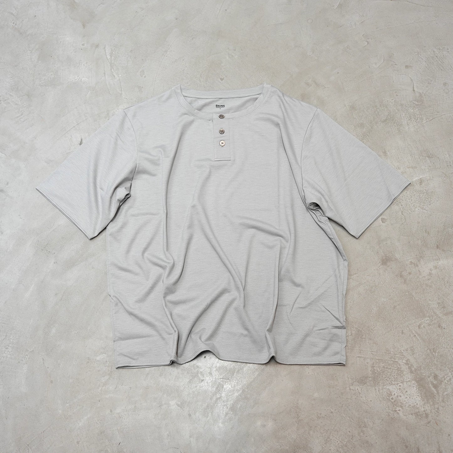 【BRING】ブリング unisex WUNDERWEAR Henry Neck T-shirt "3Color" ※ネコポス可