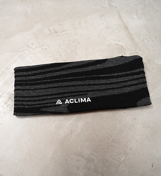 【ACLIMA】 アクリマ WarmWool Headband "Black Motion" ※ネコポス可