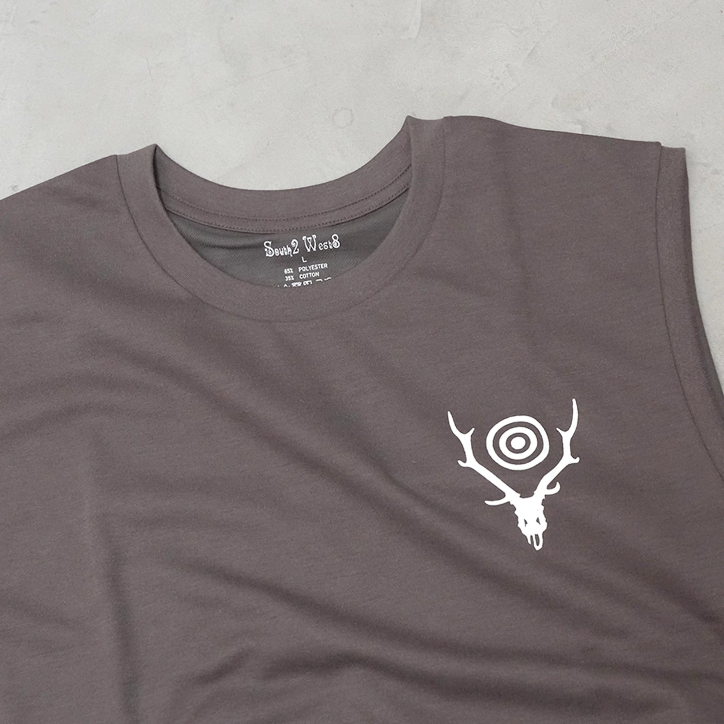 【South2 West8】サウスツーウエストエイト men's Sleeveless Crew Neck Tee - Skull & Target "3Color"