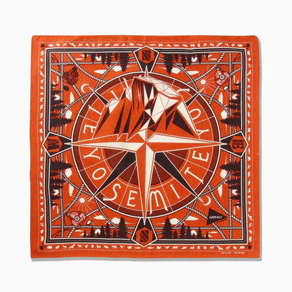 【and wander】アンドワンダー GRAMICCI×and wander yosemite graphic bandana "2Color" ※ネコポス可