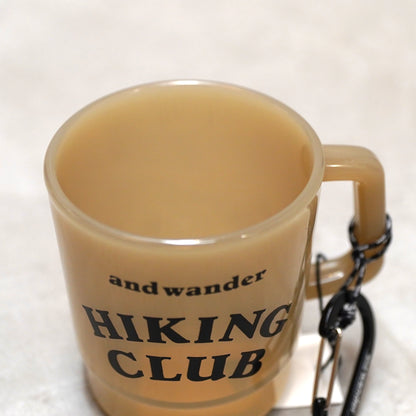 【and wander】アンドワンダー hiking club PP mug "Beige"