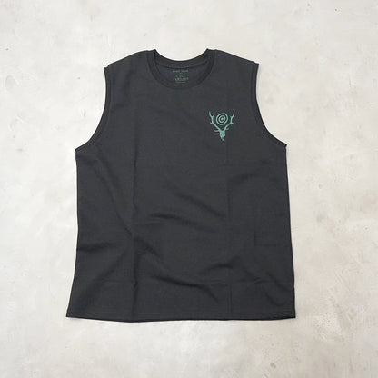 【South2 West8】サウスツーウエストエイト men's Sleeveless Crew Neck Tee - Skull & Target "3Color"