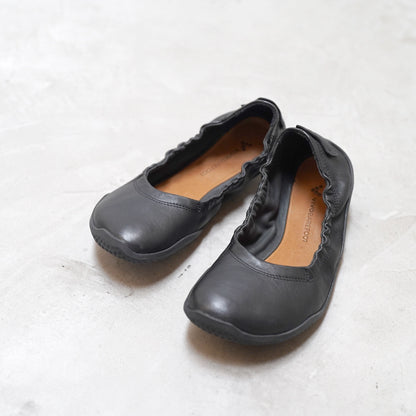 【VIVOBAREFOOT】ヴィヴォ ベアフット women's Primus Asana Yin Ballerina Leather "Obsidian"