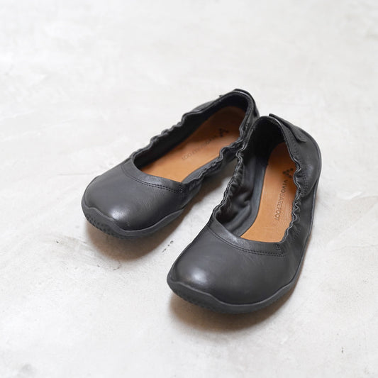 【VIVOBAREFOOT】ヴィヴォ ベアフット women's Primus Asana Yin Ballerina Leather "Obsidian"