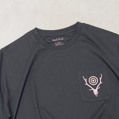 【South2 West8】サウスツーウエストエイト S/S Round Pocket Tee-Circle Horn "3Color" ※ネコポス可