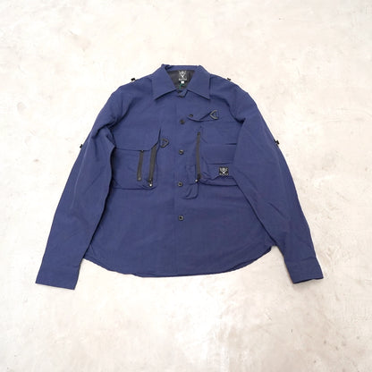 【South2 West8】サウスツーウエストエイト men's Tenkara Trout Shirt-Nylon Poplin "Navy"