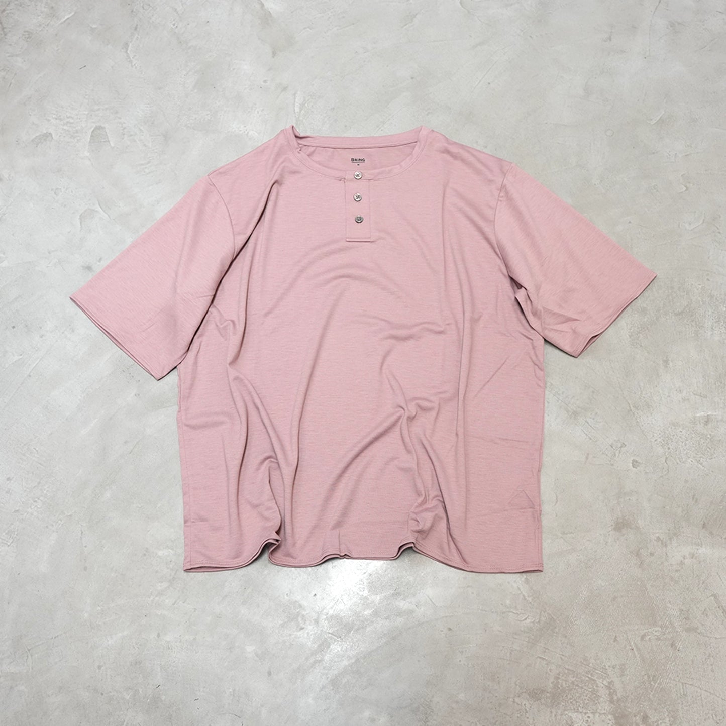 【BRING】ブリング unisex WUNDERWEAR Henry Neck T-shirt "3Color" ※ネコポス可