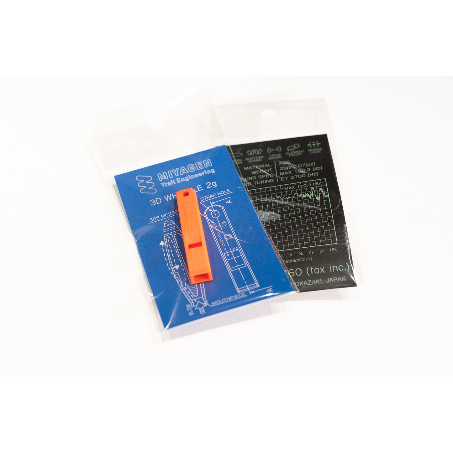 【MIYAGEN】ミヤゲン 3D Whistle 2g "5Color" ※ネコポス可