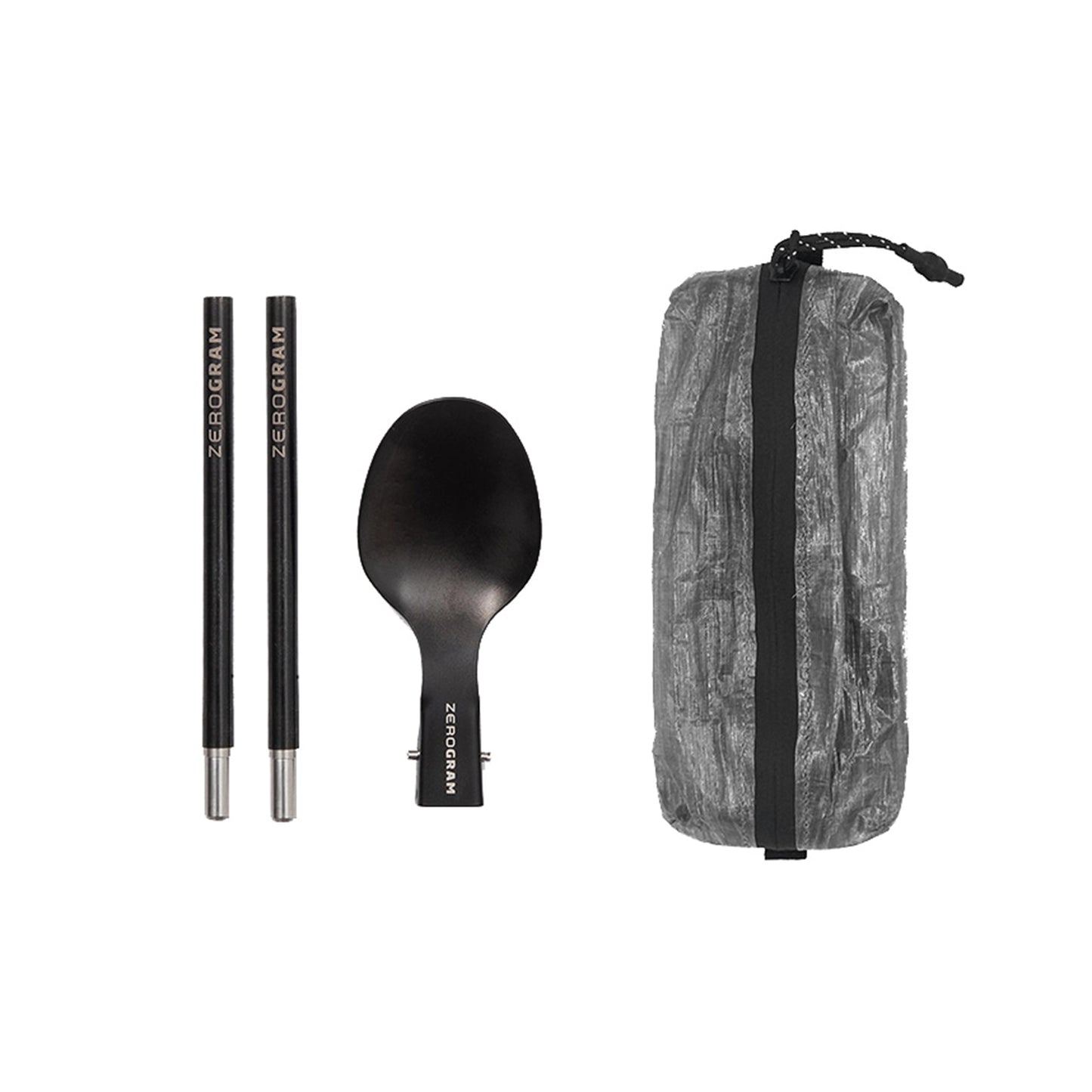 【ZEROGRAM】ゼログラム Bistro Cutlery Set with DCF "Black" ※ネコポス可