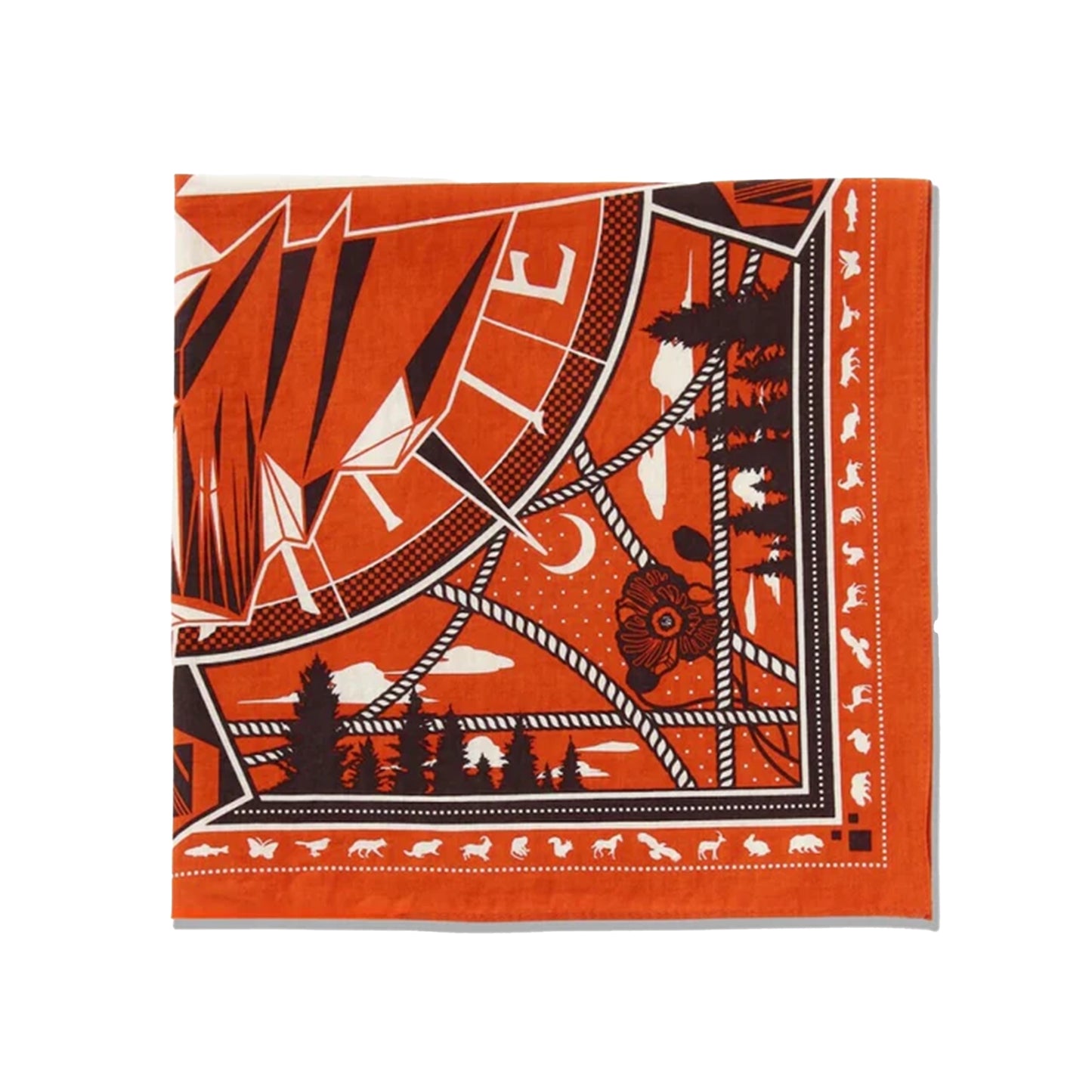 【and wander】アンドワンダー GRAMICCI×and wander yosemite graphic bandana "2Color" ※ネコポス可