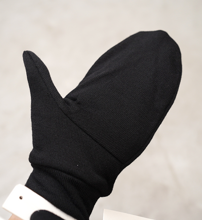 【ACLIMA】 アクリマ WoolTerry Liner Mittens "Jet Black" ※ネコポス可