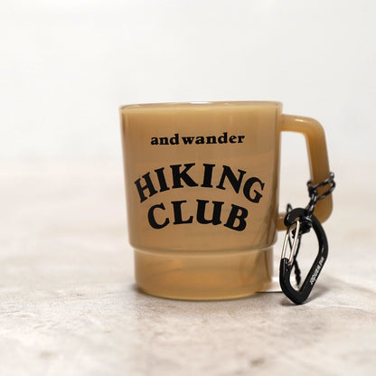【and wander】アンドワンダー hiking club PP mug "Beige"