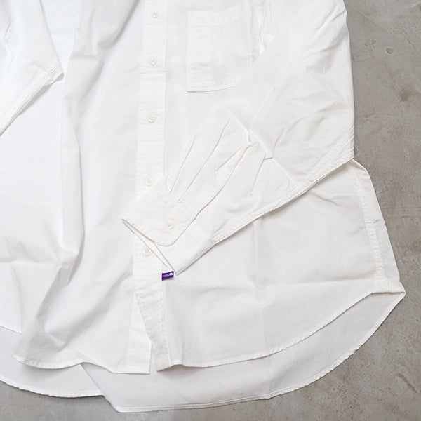 【THE NORTH FACE Purple Label】ノースフェイスパープルレーベル  men's Mountain Hooded Shirt "White"