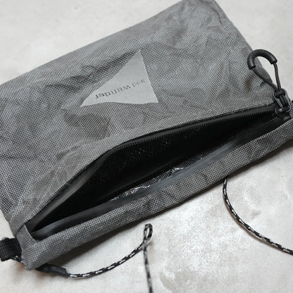 【and wander】アンドワンダー UltraWeave pouch "Gray"