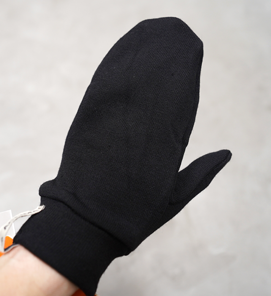 【ACLIMA】 アクリマ WoolTerry Liner Mittens "Jet Black" ※ネコポス可