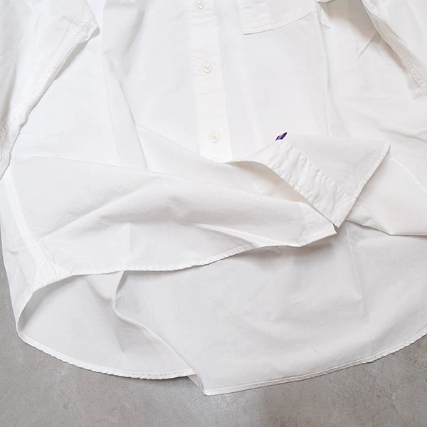 【THE NORTH FACE Purple Label】ノースフェイスパープルレーベル  men's Mountain Hooded Shirt "White"