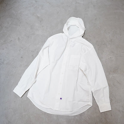【THE NORTH FACE Purple Label】ノースフェイスパープルレーベル  men's Mountain Hooded Shirt "White"