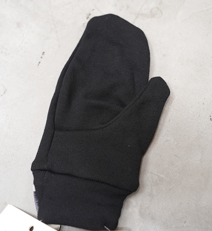 【ACLIMA】 アクリマ WoolTerry Liner Mittens "Jet Black" ※ネコポス可