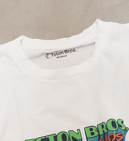 【Teton Bros】ティートンブロス men's TB Pow Hounds L/S Tee "White" ※ネコポス可