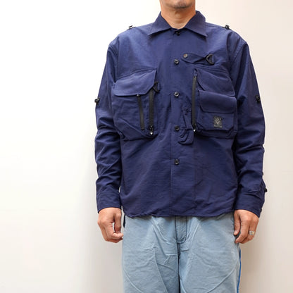 【South2 West8】サウスツーウエストエイト men's Tenkara Trout Shirt-Nylon Poplin "Navy"