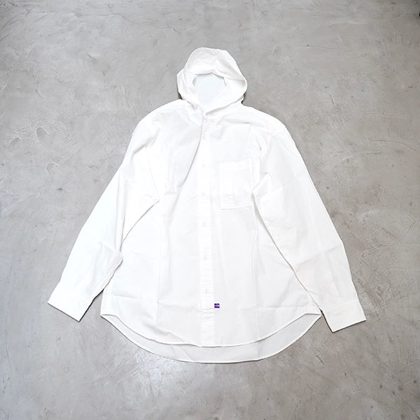 【THE NORTH FACE Purple Label】ノースフェイスパープルレーベル  men's Mountain Hooded Shirt "White"