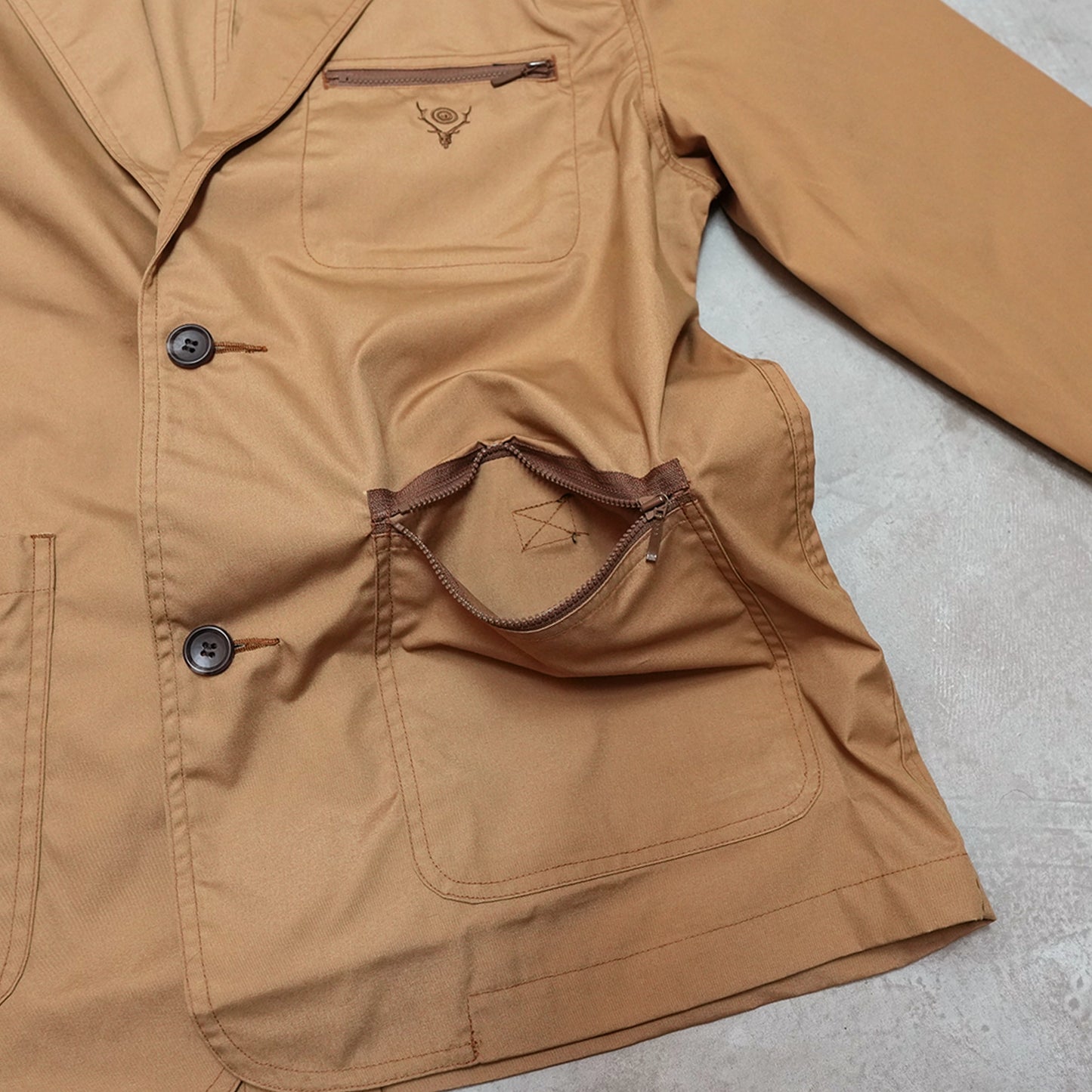 【South2 West8】サウスツーウエストエイト men's 2B Jacket - C/PE Weather Cloth "2Color"