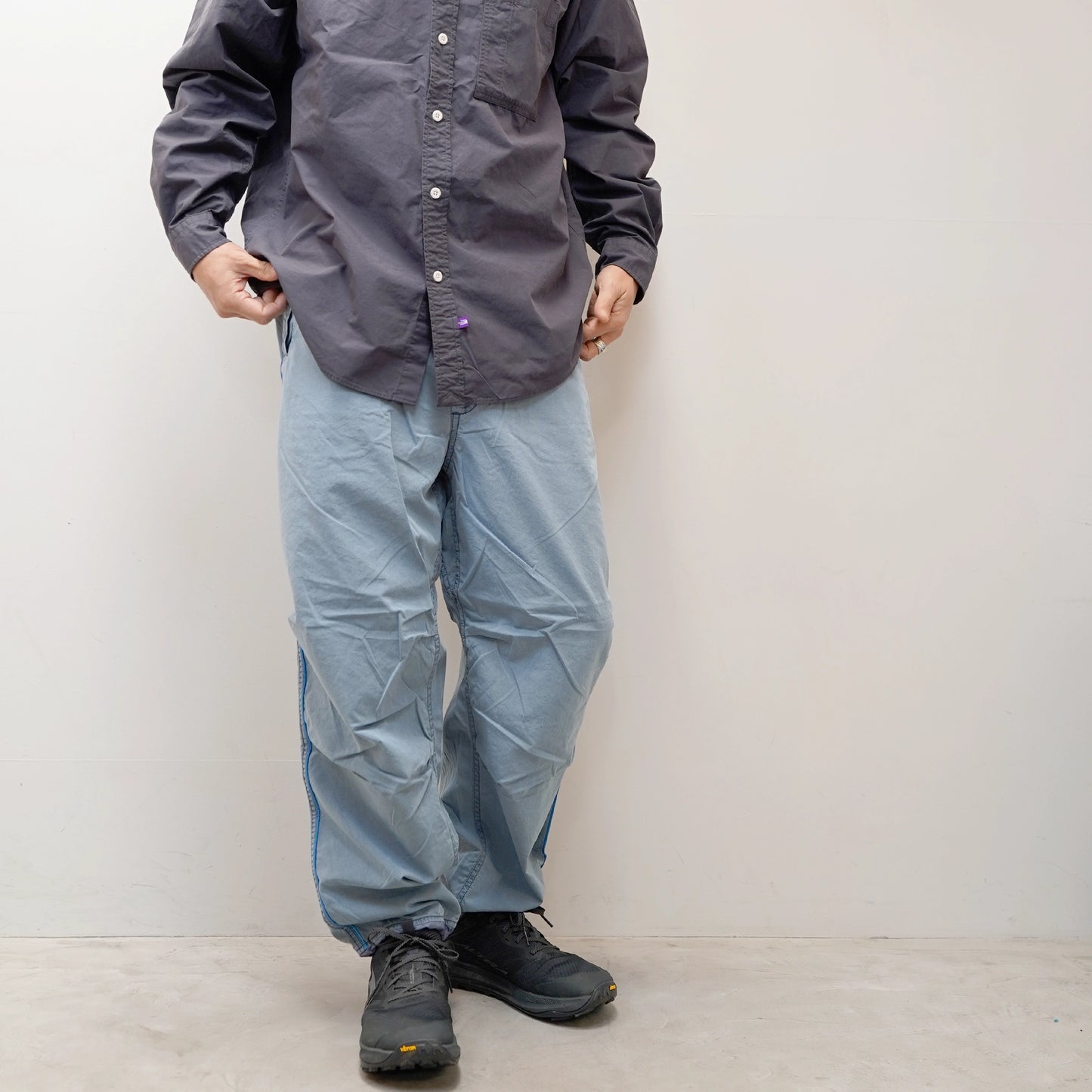 【THE NORTH FACE Purple Label】ノースフェイスパープルレーベル men's Indigo Field Track Pants "Indigo Bleach"