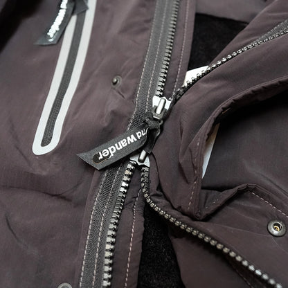 【and wander】アンドワンダー women's Fishtail Octa Coat "Black"